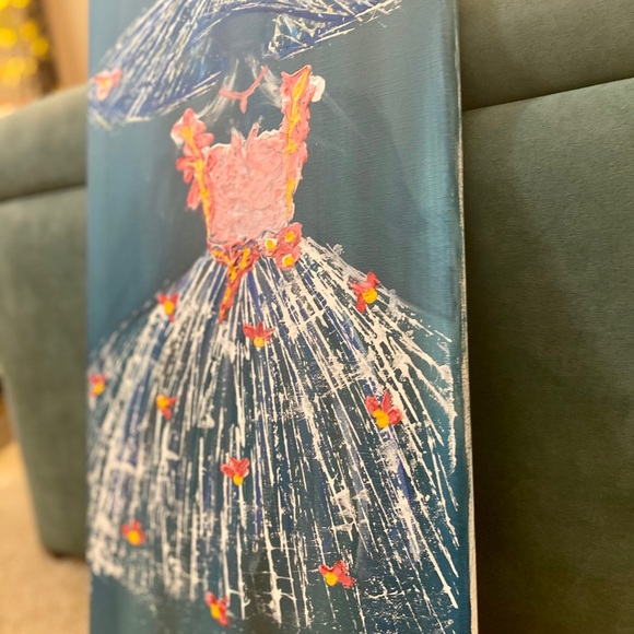 Abstract girl painting